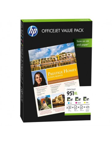 INK JET HP ORIG. MULTIPACK CR712AE Nº951XL+ PAPEL A4