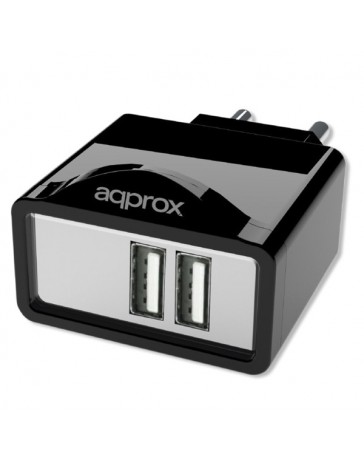 CARGADOR APPROX 2 USB+6TIPS TABLET/SMARTPHONE APPUATS