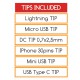 CARGADOR APPROX 2 USB+6TIPS TABLET/SMARTPHONE APPUATS