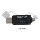 ADAPT.APPROX MICRO SD/SD DE USB A OTG APPC33