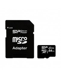 MICRO SDXC SILICON 64GB UHS-1 + ADAPTADOR CLASE 10