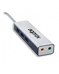 TARJETA SONIDO APPROX 5.1 + 3 X USB 3.0 HUB APPUSB51HUB