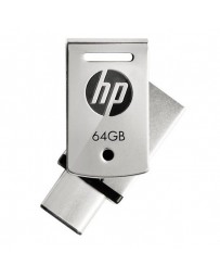 PENDRIVE HP X5000M 64GB USB3.1 OTG ACERO INOX.