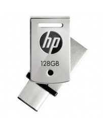 PENDRIVE HP X5000M 128GB USB3.1 OTG ACERO INOX.