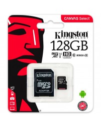 MICRO SD KINGSTON XC 128GB+ADAPT.CLASE 10 100MB/S