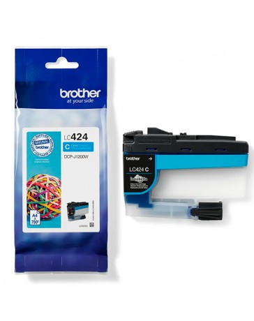 INK JET BROTHER ORIG LC424C HASTA 750 PAG.