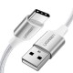 CABLE USB 2.0 A USB TIPO C 3A -2M-QC 3.0-BLANCO - UGREEN