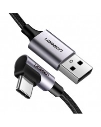 CABLE USB 2.0 A USB TIPO C 3A-2M-ACODADO-NEGRO - UGREEN