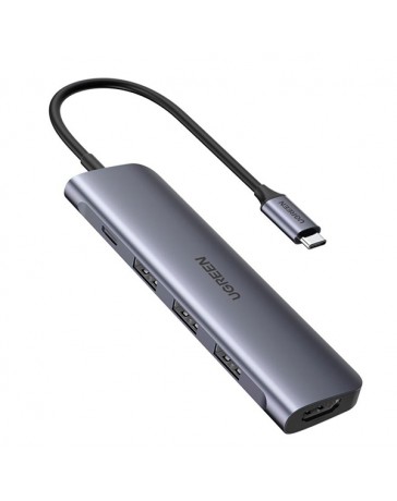 CONVERTIDOR USB TIPO C A 3XUSB 3.0 / HDMI 4K - UGREEN