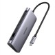 CONVERTIDOR USB TIPO C A 3XUSB 3.0/HDMI/VGA/RJ45 - UGREEN