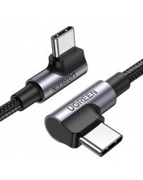 CABLE USB TIPO C 5A - 2M - QC 4.0 - DOBLE CODO - UGREEN