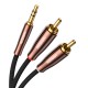 CABLE JACK 3.5MM A 2 RCA - 2M - COBRE PURO - UGREEN