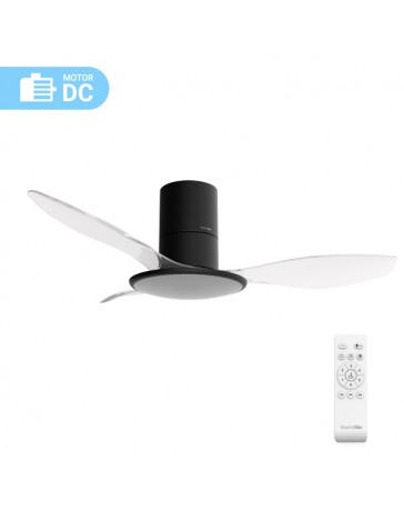 VENTILADOR DE TECHO PRUGA 4052 NEGRO 132 CM