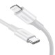 CABLE USB TIPO C A LIGHTNING M/M RUBBER SHELL UGREEN BLANCO