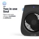 TERMOVENTILADOR BABARO 4020W VERTICAL 2000W NEGRO