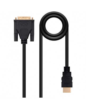 CABLE NANOCABLE DVI MACHO HDMI MACHO1.8M NEGRO