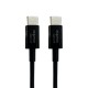CABLE APPROX USB TIPO C A USB TIPO C PD30W NEGRO APPC55