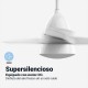 VENTILADOR TECHO BASE BLANCA Y 3 ASPAS EN BLANCO 91 CM. 35W