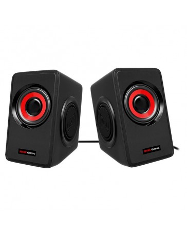 ALTAVOCES MARS GAMING MS1 10W 2.0 ROJOS