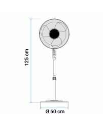 VENTILADOR DE PIE ZERMATT 7045W BLANCO