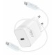 CARGADOR PARED DCU USB TIPO C 30W ALTA CALIDAD BLANCO