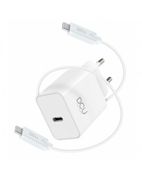 CARGADOR PARED DCU USB TIPO C 30W ALTA CALIDAD BLANCO