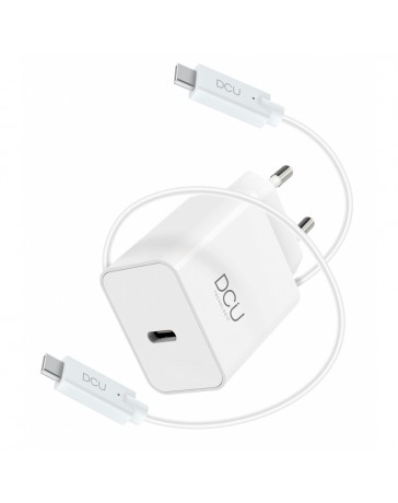 CARGADOR PARED DCU USB TIPO C 30W ALTA CALIDAD BLANCO