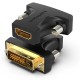 ADAPTADOR VENTION HDMI HEMBRA A DVI (24+1) MACHO NEGRO AILB0