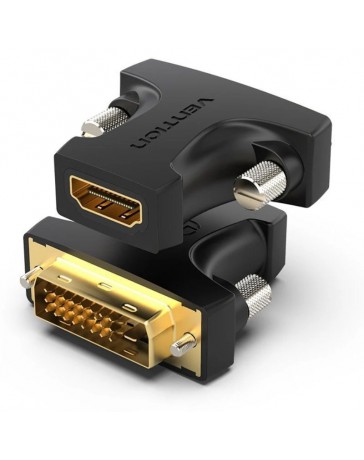 ADAPTADOR VENTION HDMI HEMBRA A DVI (24+1) MACHO NEGRO AILB0