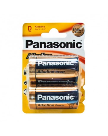 PILAS ALCALINAS PANASONIC R-20 PAQ 2