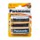 PILAS ALCALINAS PANASONIC R-20 PAQ 2