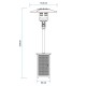 ESTUFA FAMARA 4003SR DE EXTERIOR TIPO SETA RATTAN