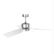 VENTILADOR TECHO GALERNA 3052 INOX ASPAS TRANSLÚCIDAS 132 CM