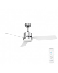 VENTILADOR TECHO GALERNA 3052 INOX ASPAS TRANSLÚCIDAS 132 CM