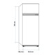 FRIGORIFICO DOBLE PUERTA GARDA CÍCLICO 144 CM