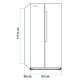 FRIGORÍFICO AMERICANO BAIKAL 3012X NO FROST 177 CM INOX