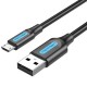 CABLE USB 2.0 VENTION USB MACHO/ MICROUSB MACHO 1M NEGRO COL