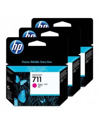 INK JET HP ORIG. CZ135A Nº711 MAGENTA PACK 3