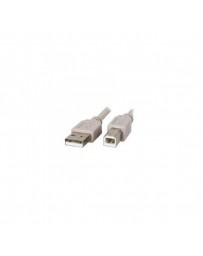 CABLE USB TIPO A/B 3 METROS M/M GRIS/TRAN 2.0