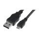 CABLE 2.0 USB-A MACHO/ MICRO USB-B MACHO 2MTR.